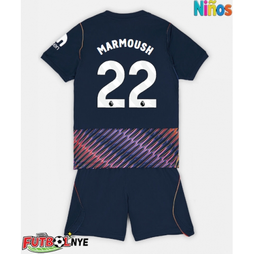 Camiseta Tottenham Hotspur Omar Marmoush #22 Visitante Equipación para niños 2026-27 manga corta (+ pantalones cortos)